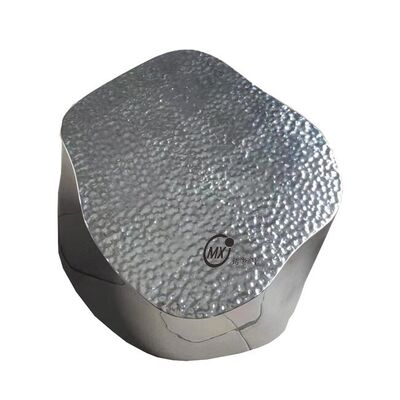 お買い得 スライバーミラー ハンマー/エムボスステンレス鋼雲巣 コーヒーテーブルセット モダンな高級リビング 家具 オンライン